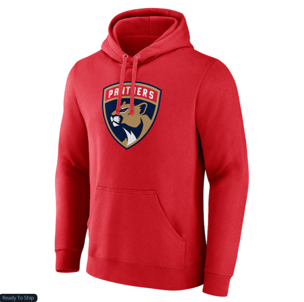 Florida Panthers Branded Navy Primary Logo Pullover Hoodie