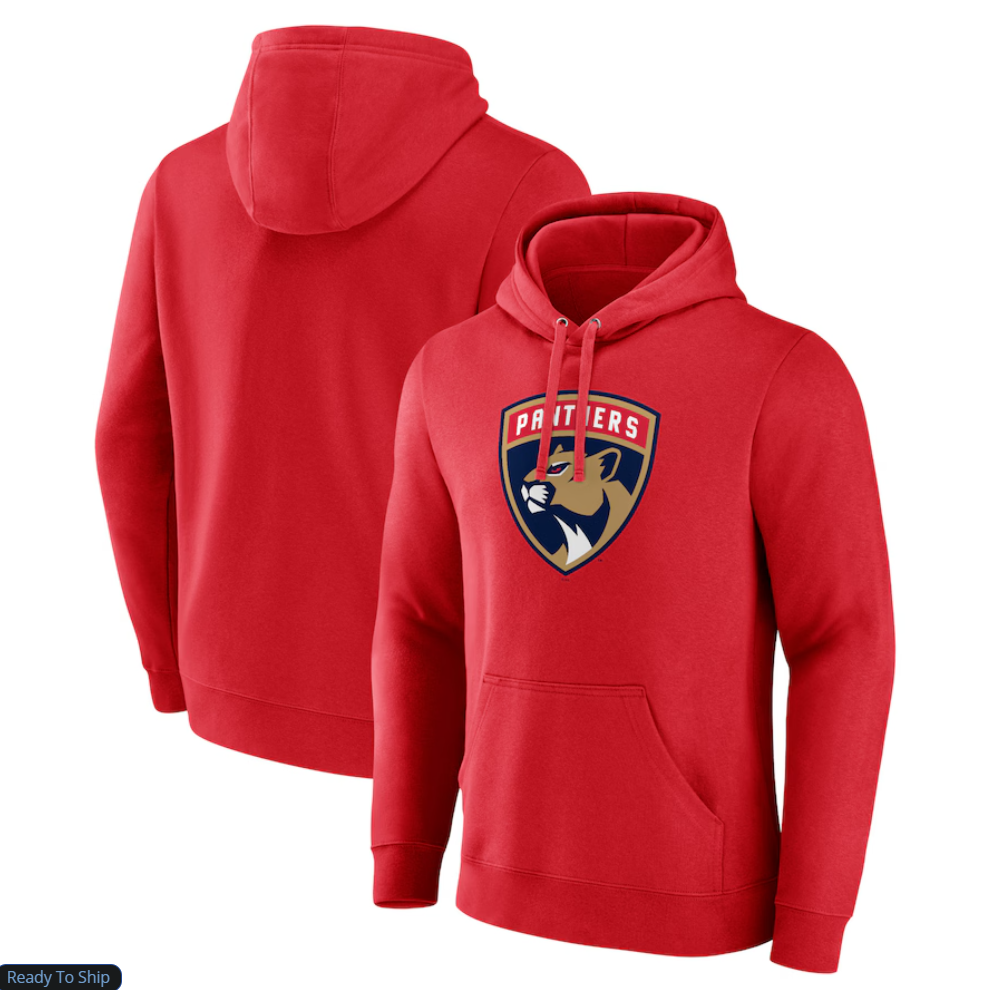 Florida Panthers Branded Navy Primary Logo Pullover Hoodie
