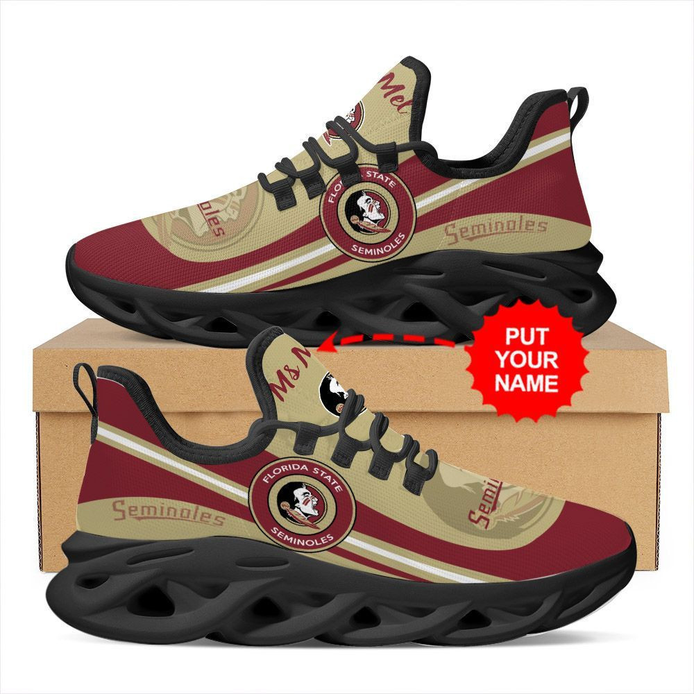 Florida State Seminoles Custom Name Personalized Max Soul Sneakers Shoes