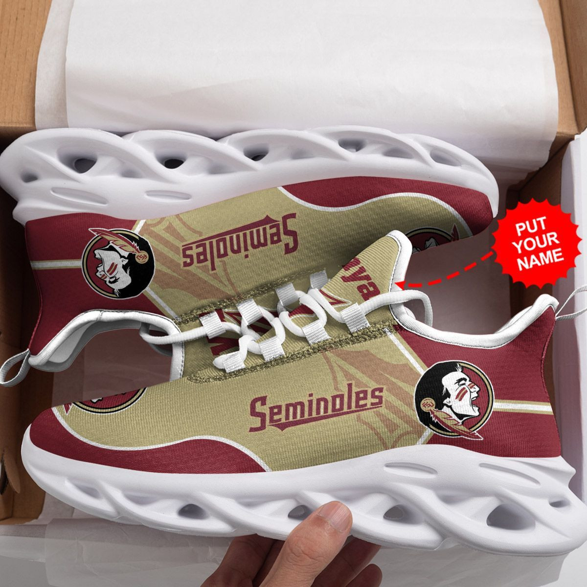Florida State Seminoles Custom Personalized Max Soul Sneakers Shoes