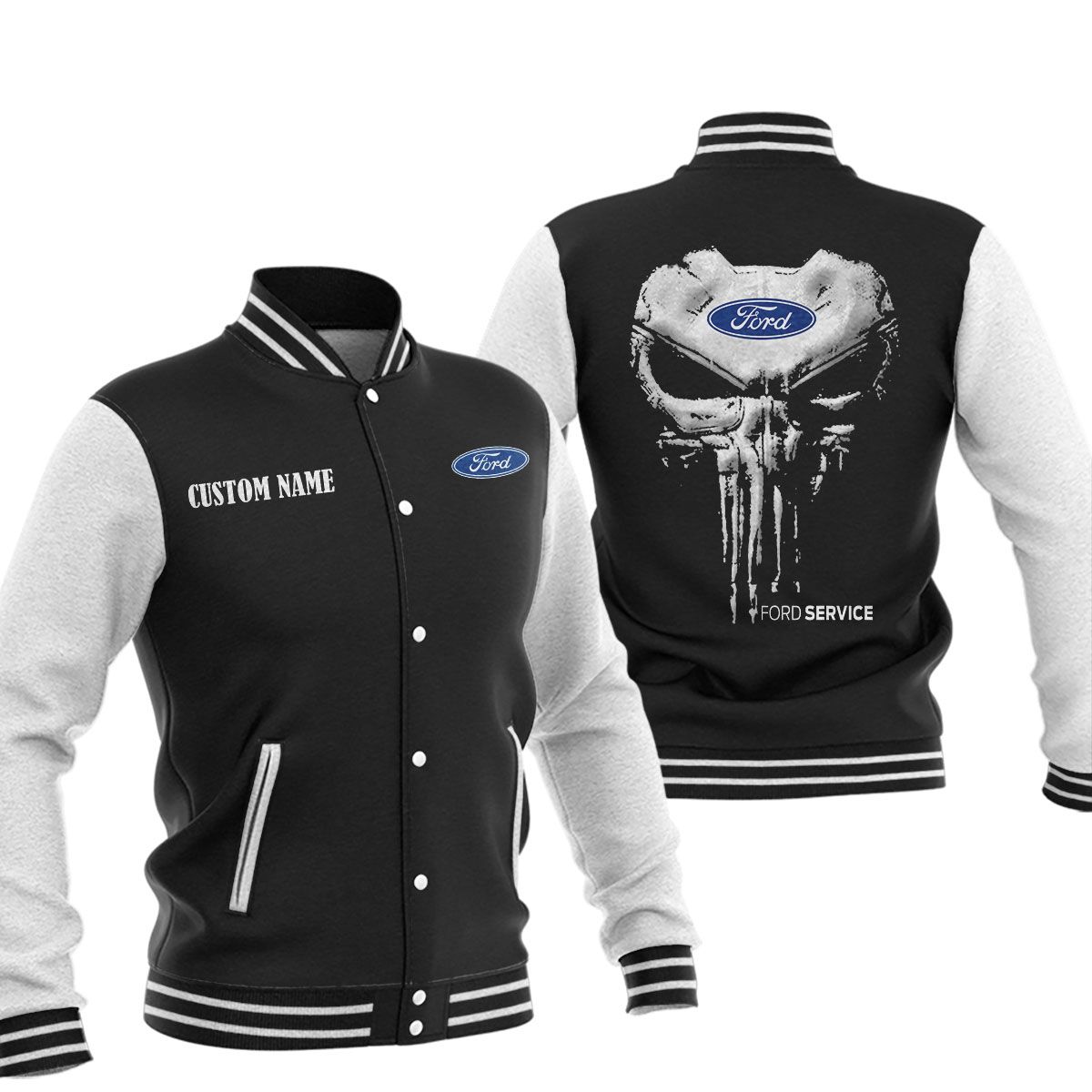 Ford Baseball Jacket, Multicolor