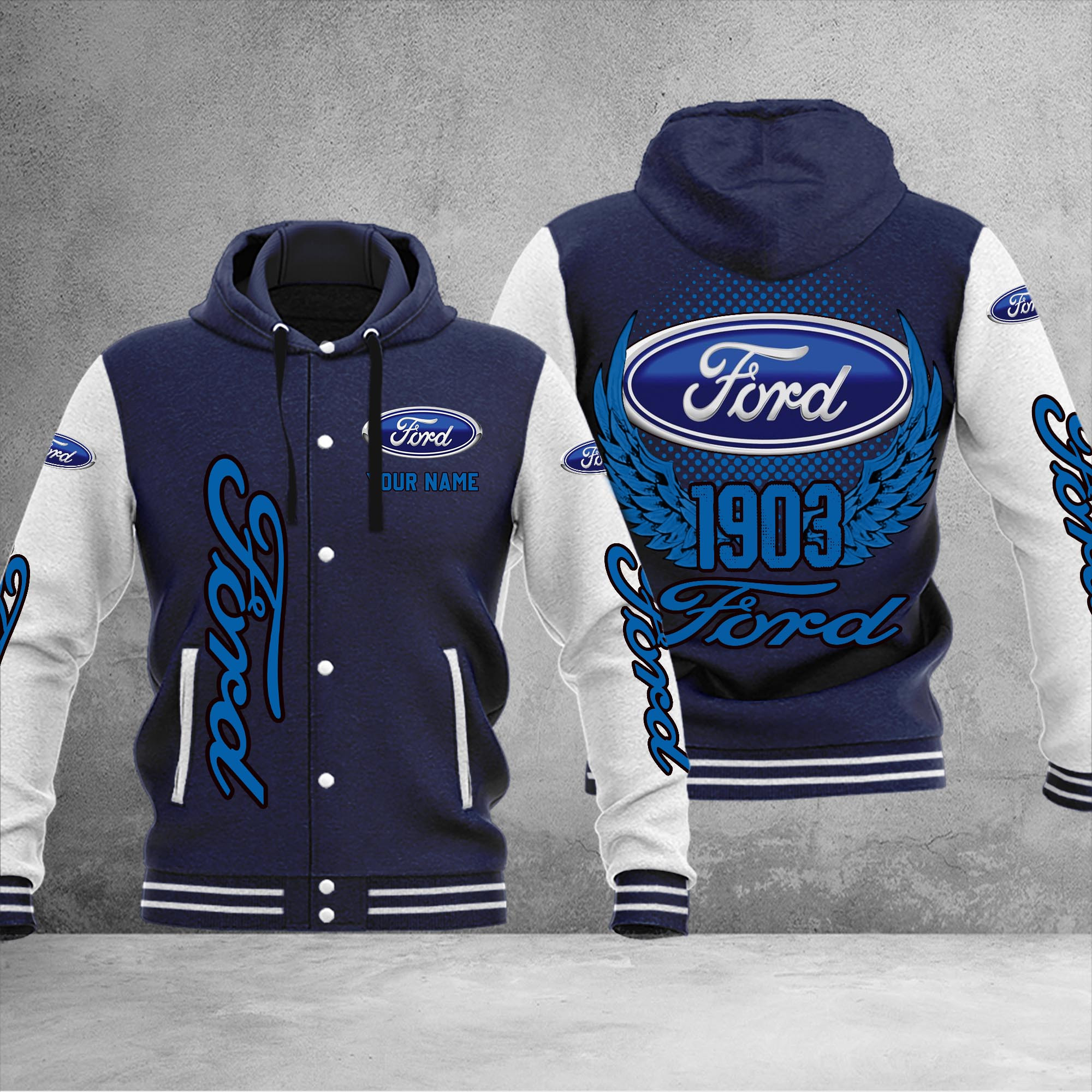 Ford DMHJ1040 Baseball Jacket Multicolor