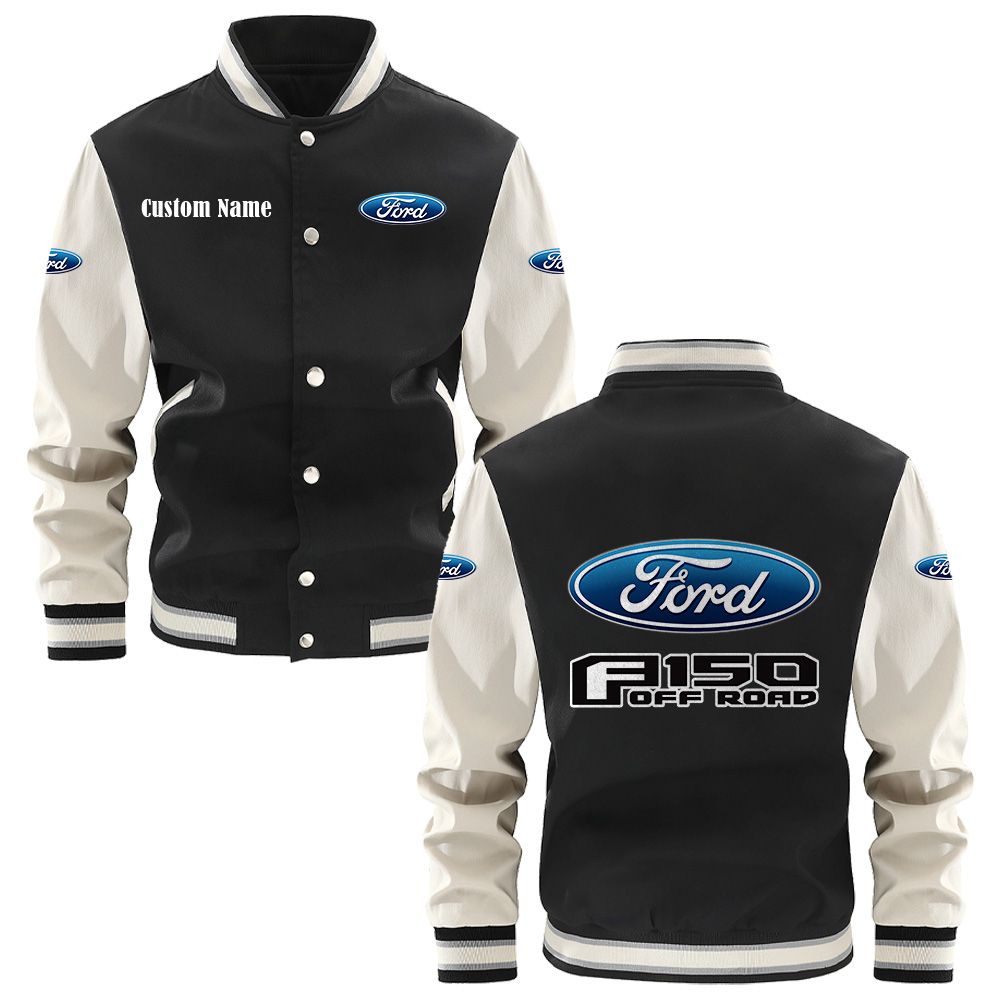 Ford F150 Varsity Jacket, Baseball jacket, Letterman Jacket Customize Name, Multicolor