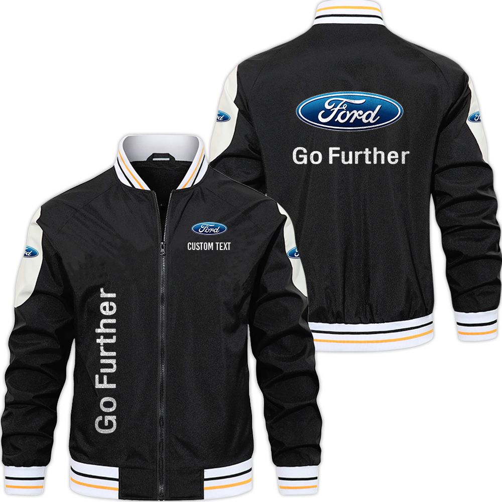 Ford Motor Company Varsity Jacket, Zipper Jackets Customize Name