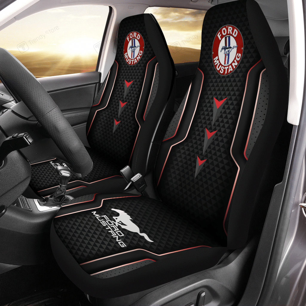 Ford Mustang Car Seat Cover (Set Of 2) - v4