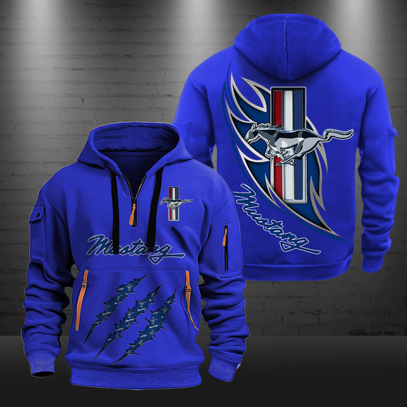 Ford-Mustang New Zip Hoodie 0442 Multicolor