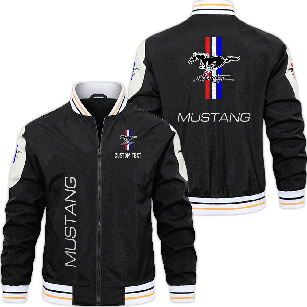 Ford Mustang Varsity Jacket, Zipper Jackets Customize Name