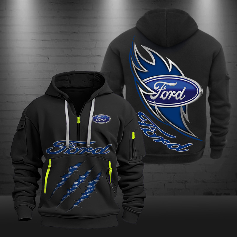 Ford New Zip Hoodie 0441 Multicolor