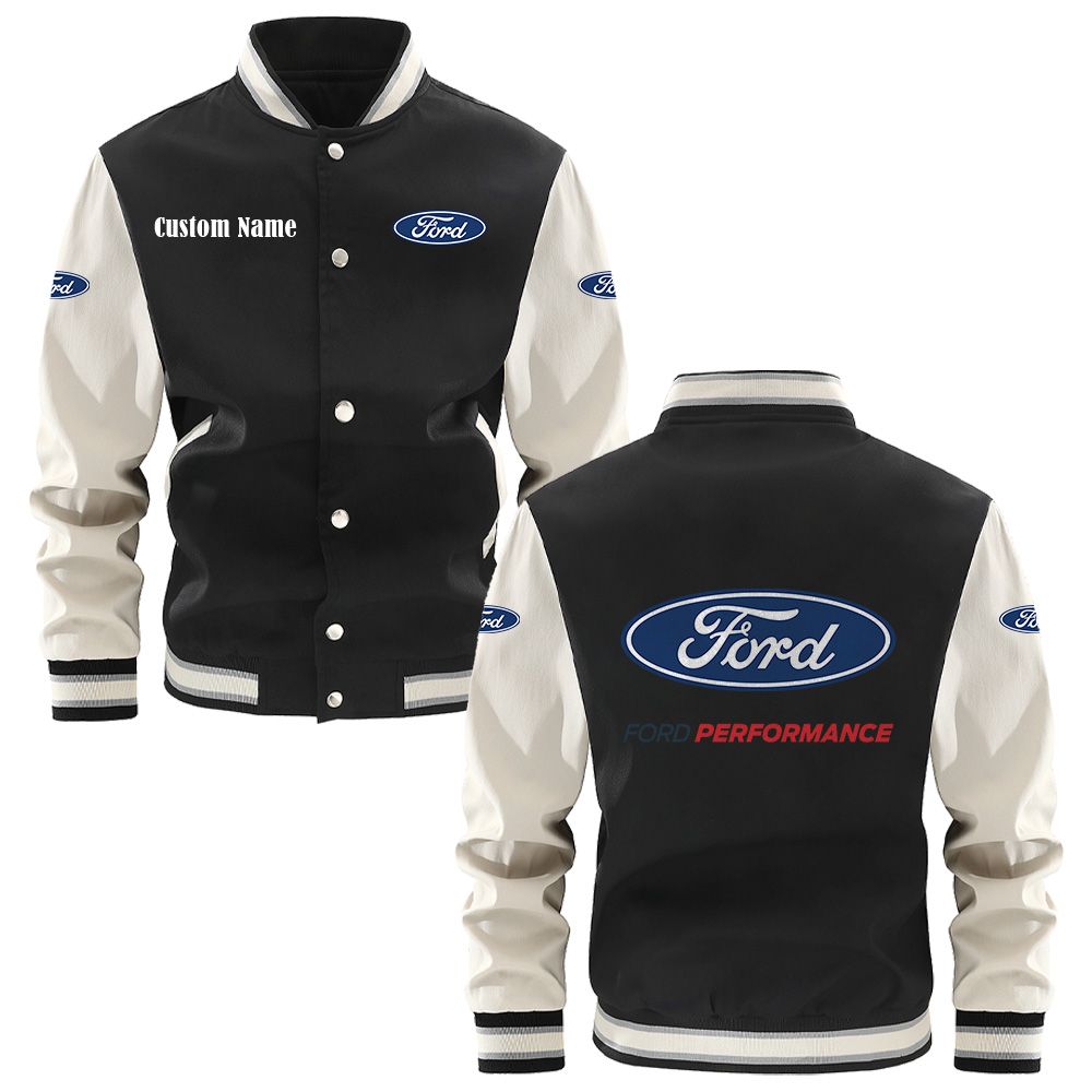 Ford performance Varsity Jacket, Baseball jacket, Letterman Jacket Customize Name, Multicolor