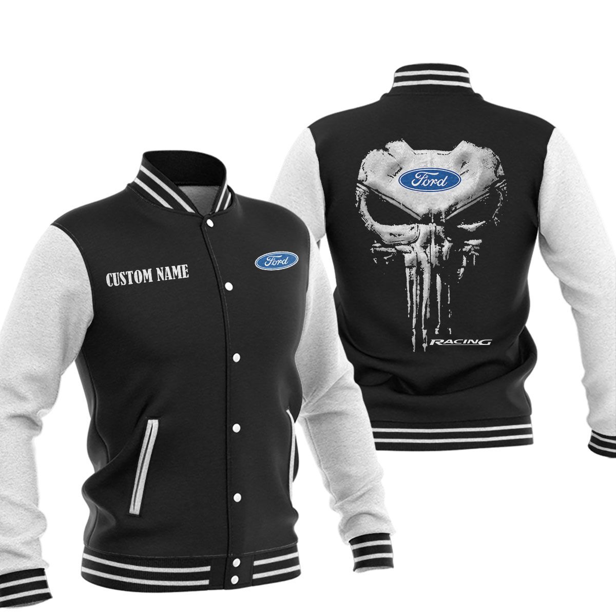 Ford Racing Baseball Jacket, Multicolor