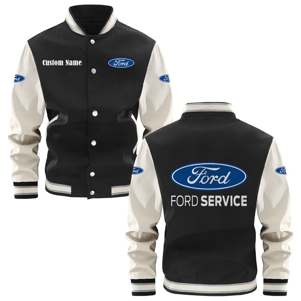 Ford Varsity Jacket, Baseball jacket, Letterman Jacket Customize Name, Multicolor