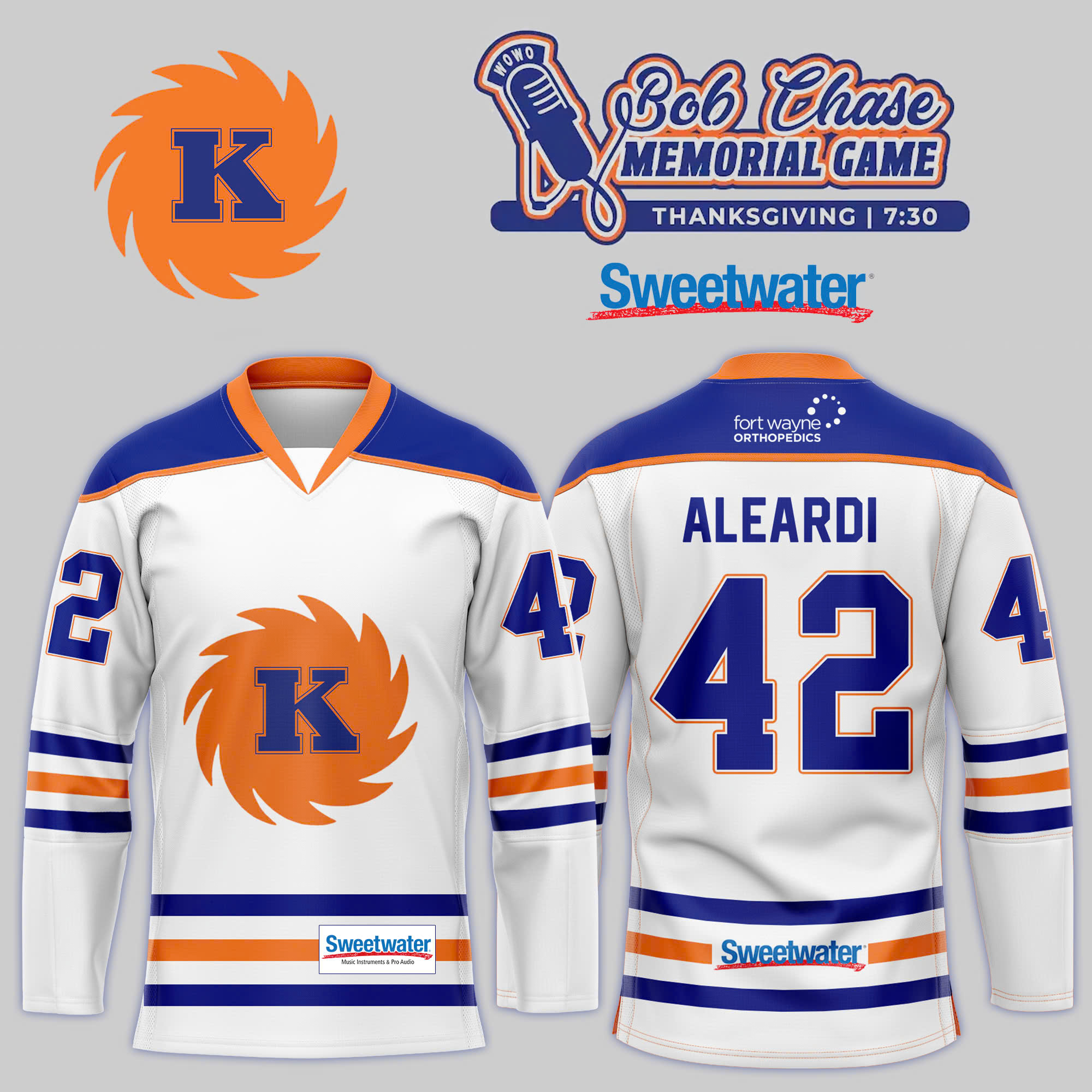Fort Wayne Komets x Bob Chase Memorial Game Jersey