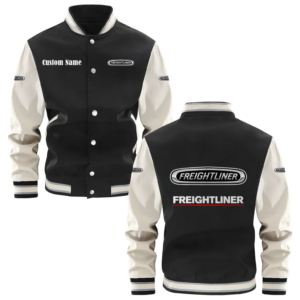 Freightliner Group Varsity Jacket, Baseball jacket, Letterman Jacket Customize Name, Multicolor