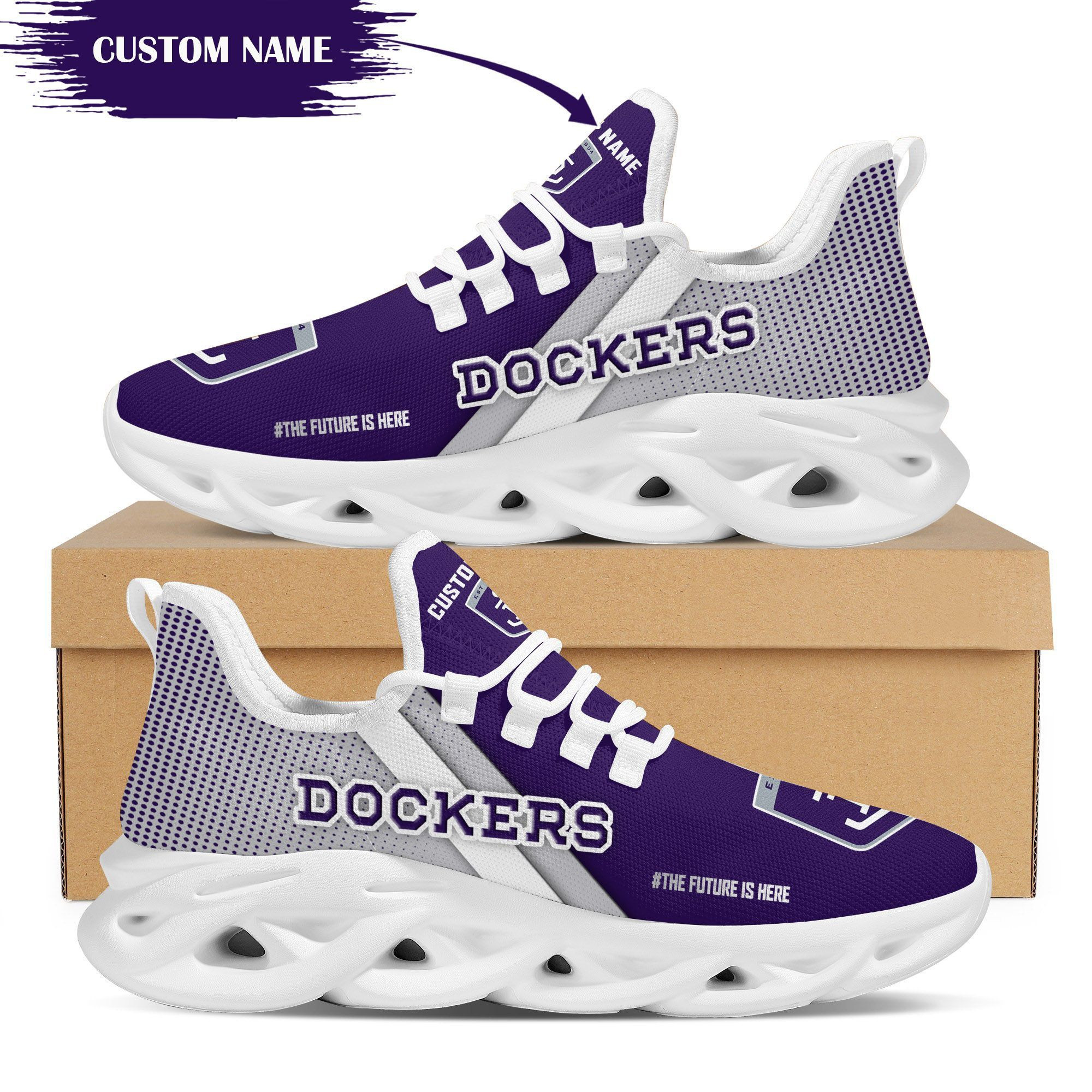 Fremantle Dockers Custom Personalized Max Soul Sneakers Shoes