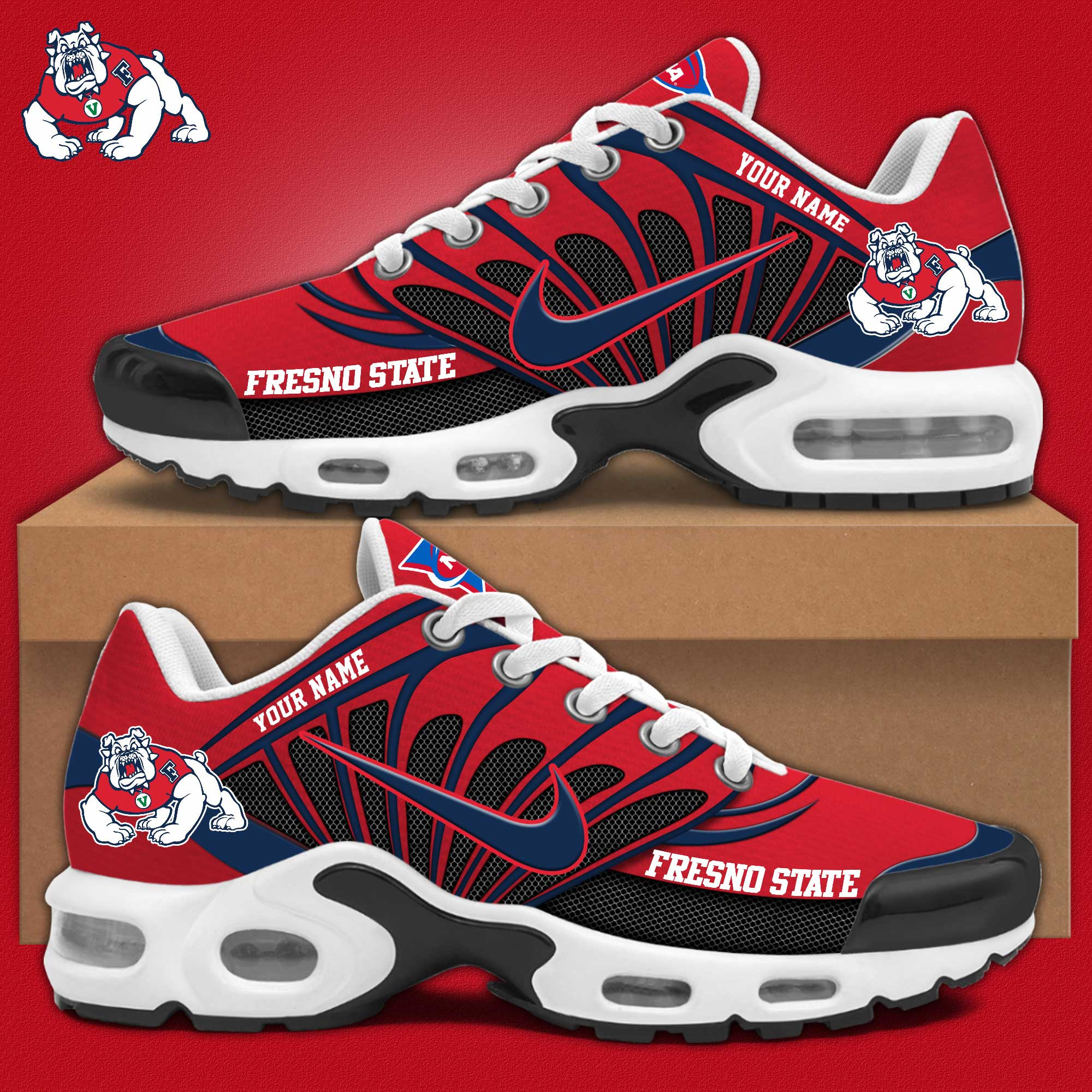Fresno State Bulldogs Personalized Shoes S516508