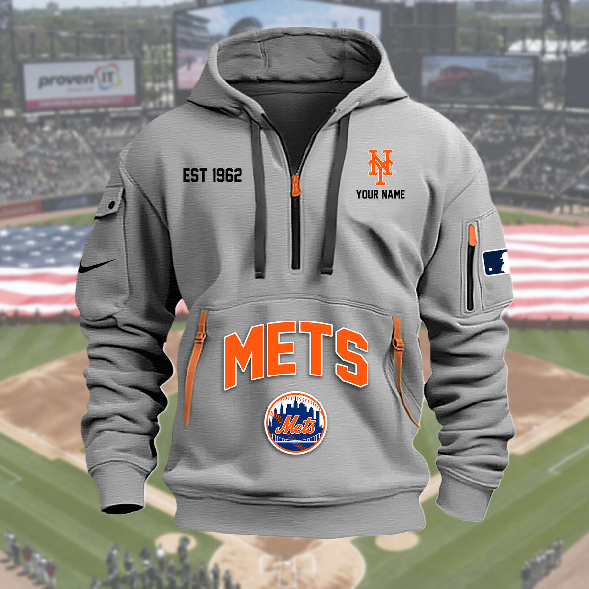 FYGLPC29926 New york mets Heavy Hoodie