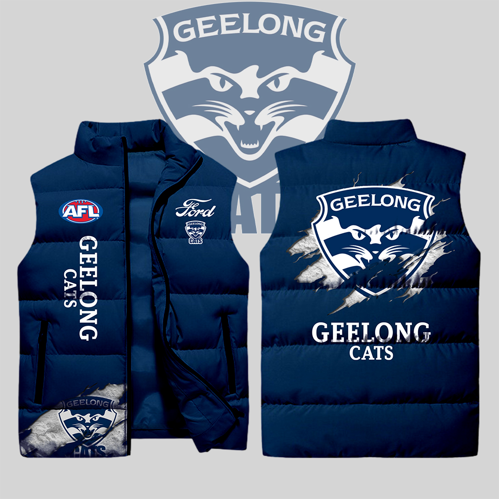 Geelong Cats AFL 2D Cotton Vest Design  Limited