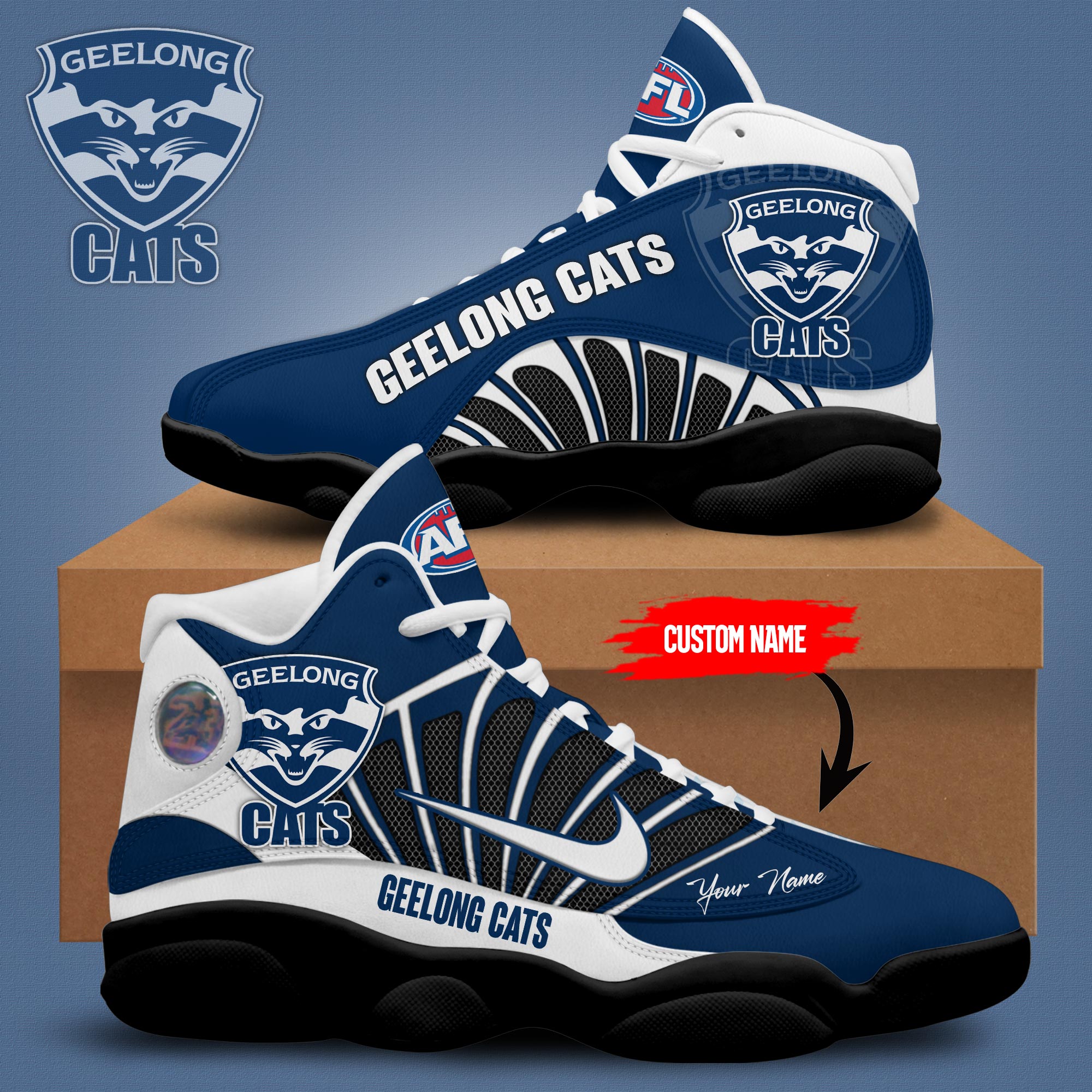 Geelong Cats Personalized Sneakers