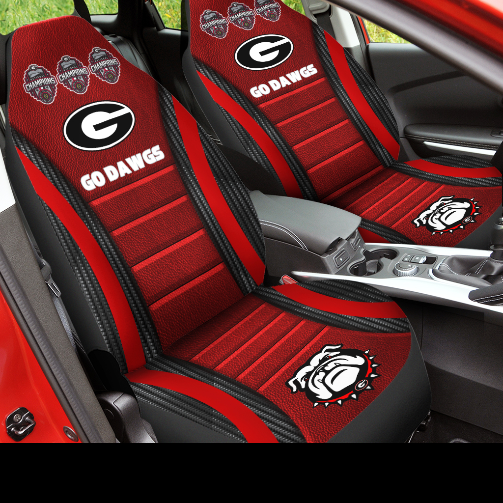 Georgia Bulldogs College Football National Champions 2022 Car Seat Cover V2
