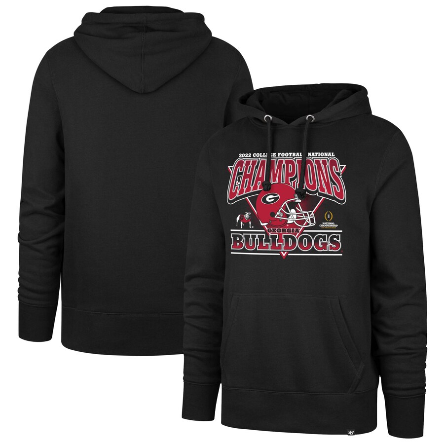 Georgia Bulldogs College Football Playoff 2022 National Champions Helmet Hoodie