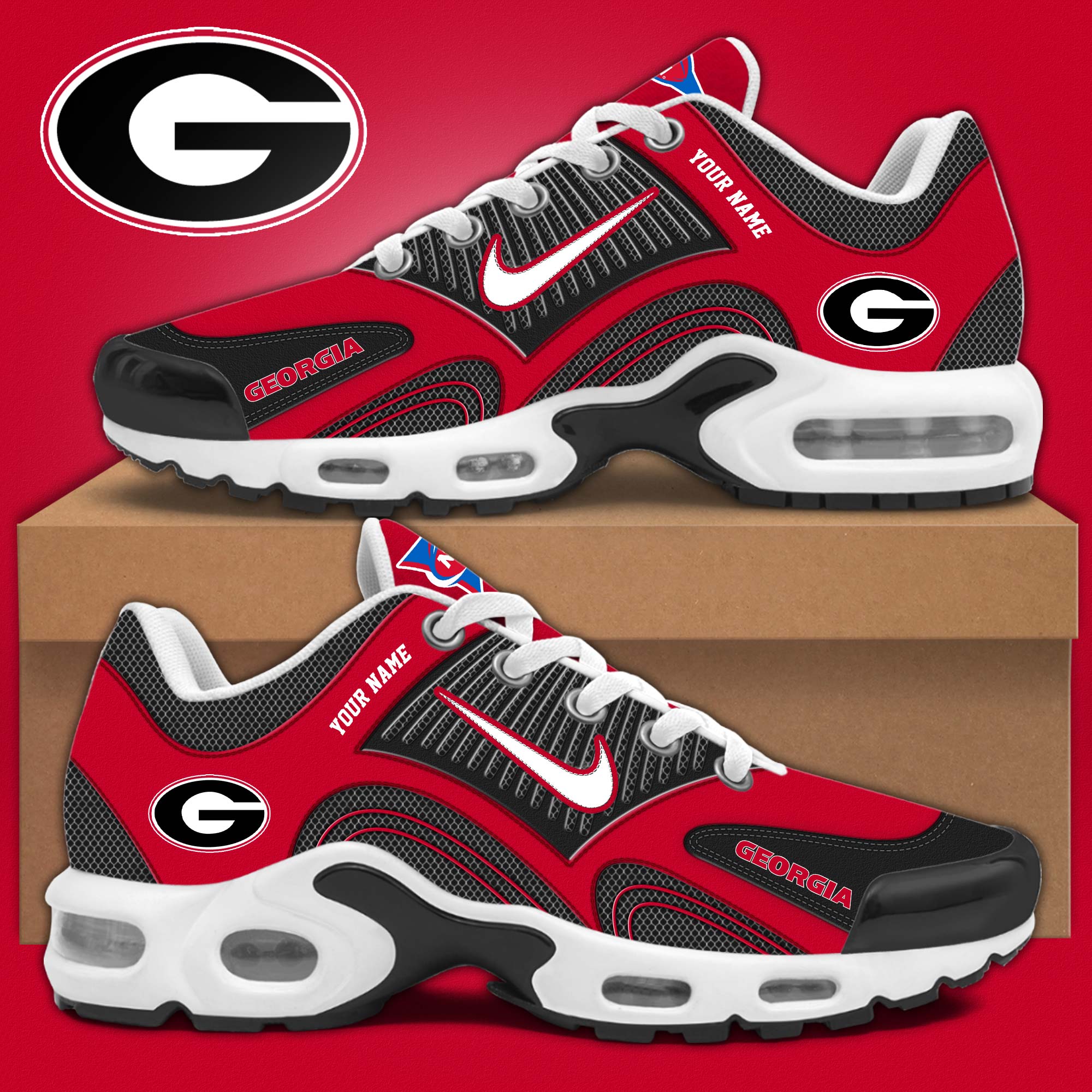 Georgia Bulldogs NCAA Personalized Shoes