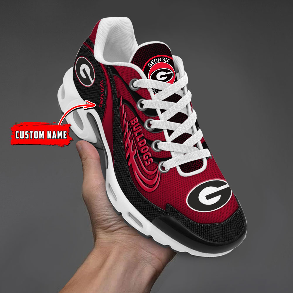 Georgia Bulldogs Personalized Name Air Cushion Sports Shoes Sneaker KLTNS220557