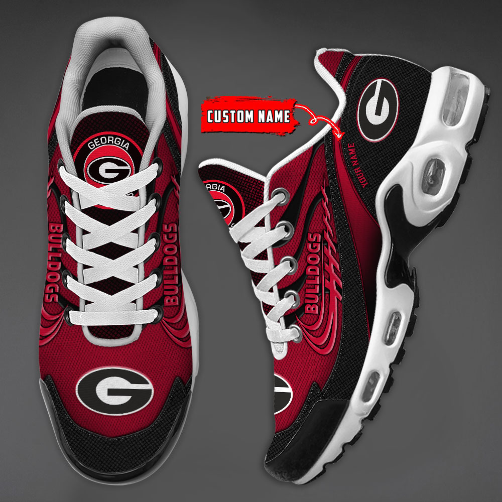 Georgia Bulldogs Personalized Name Air Cushion Sports Shoes Sneaker KLTNS220557