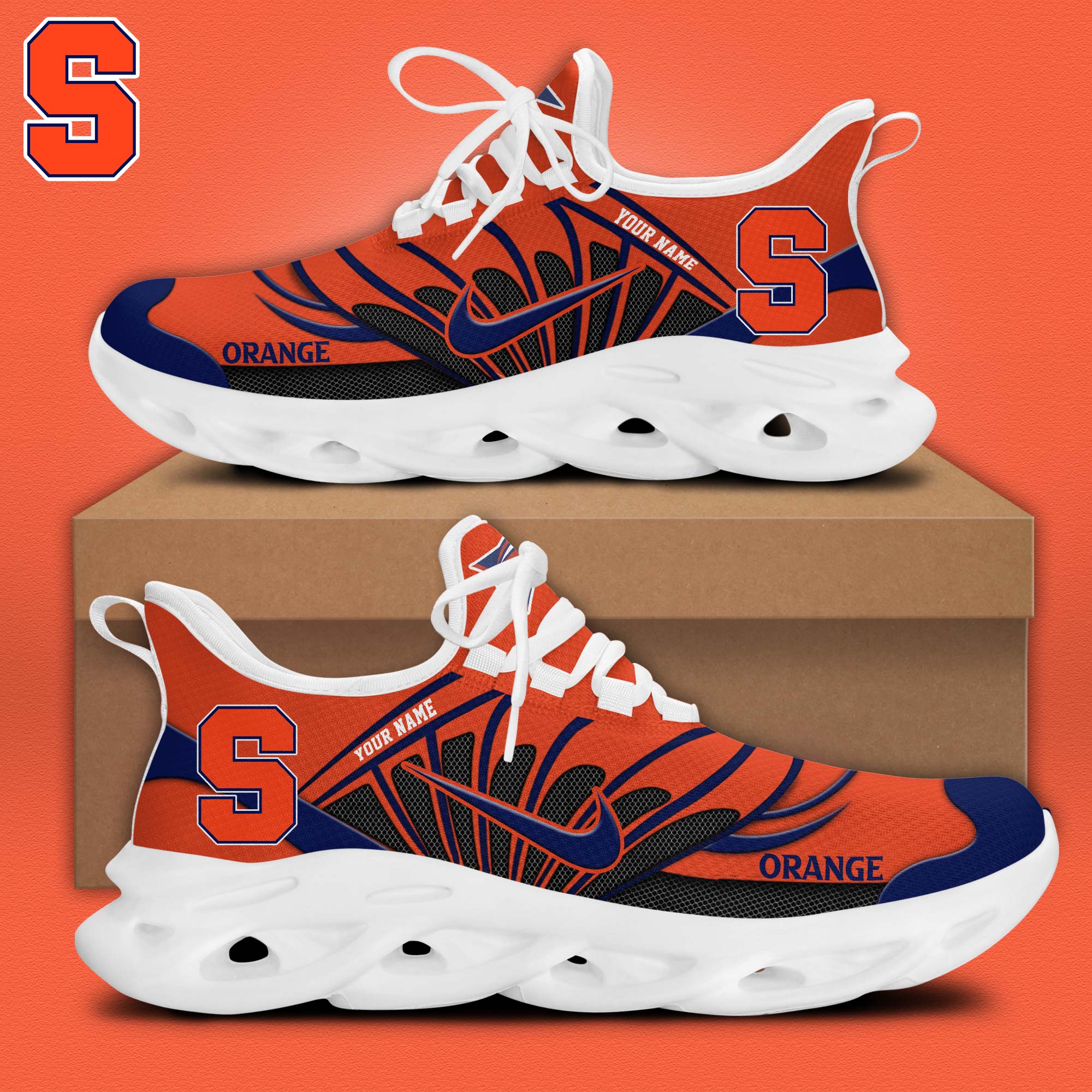 Georgia Tech Football Personalized Max Soul Shoes