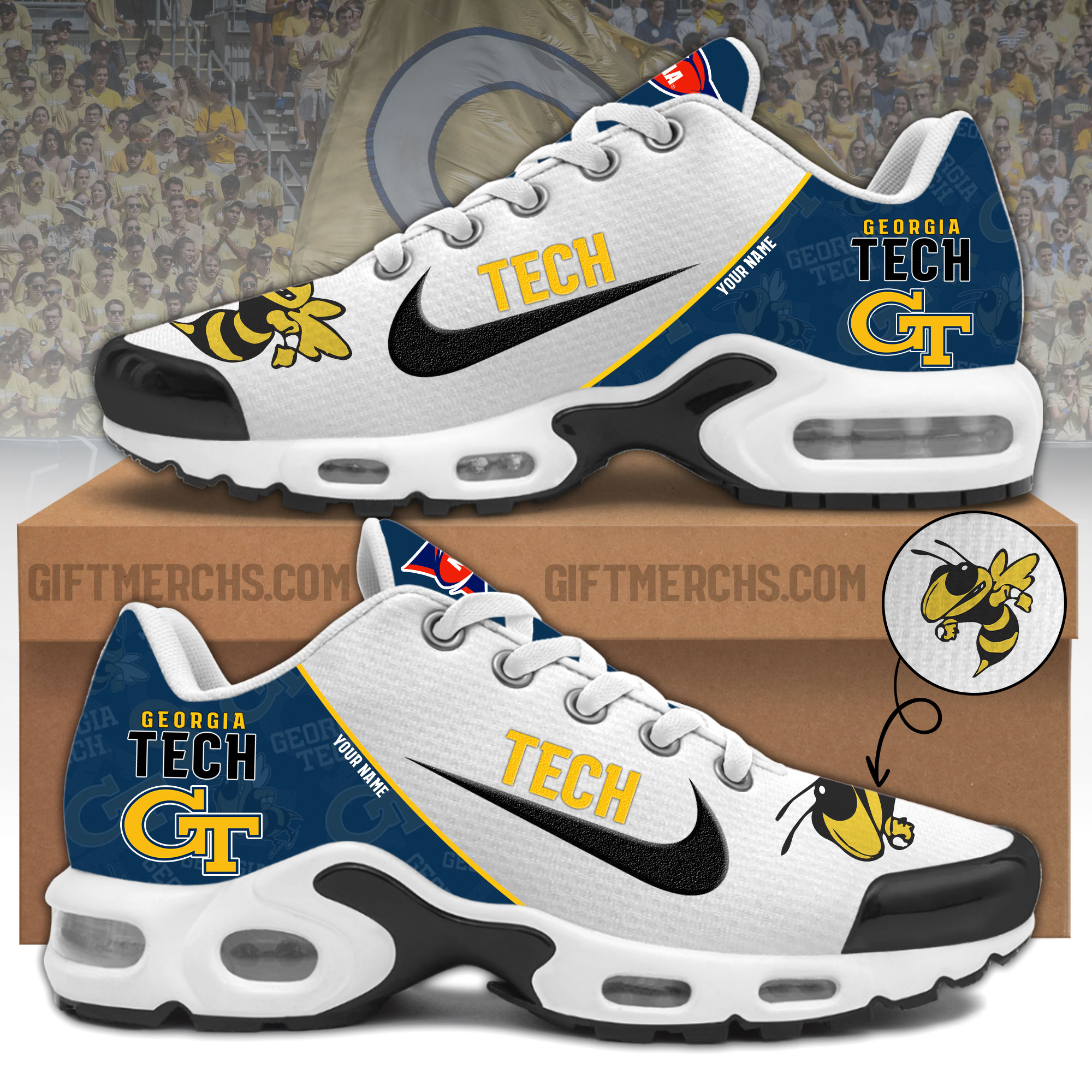Georgia Tech Personalized Shoes