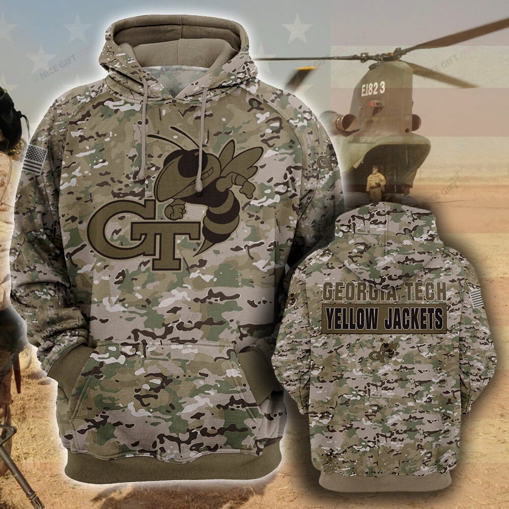Georgia Tech Yellow Jackets Camouflage Hoodie