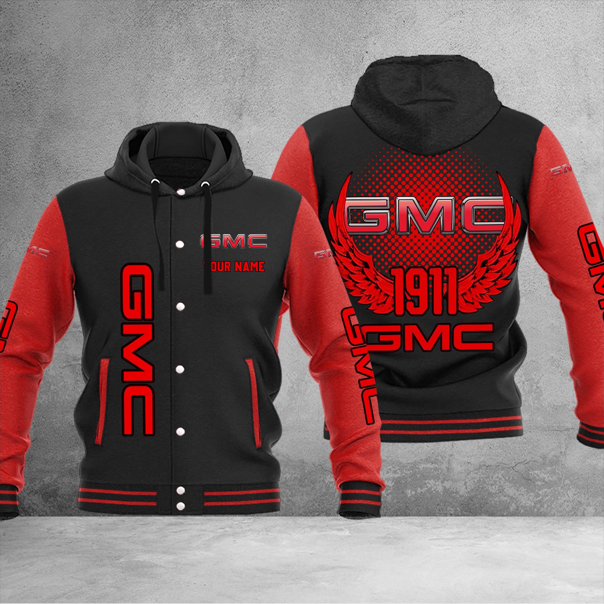 GMC DMHJ1042 Baseball Jacket Multicolor