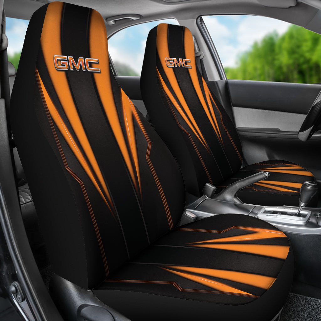 GMC Orange Logo Car Seat Covers Metal Abstract Ph220913-012