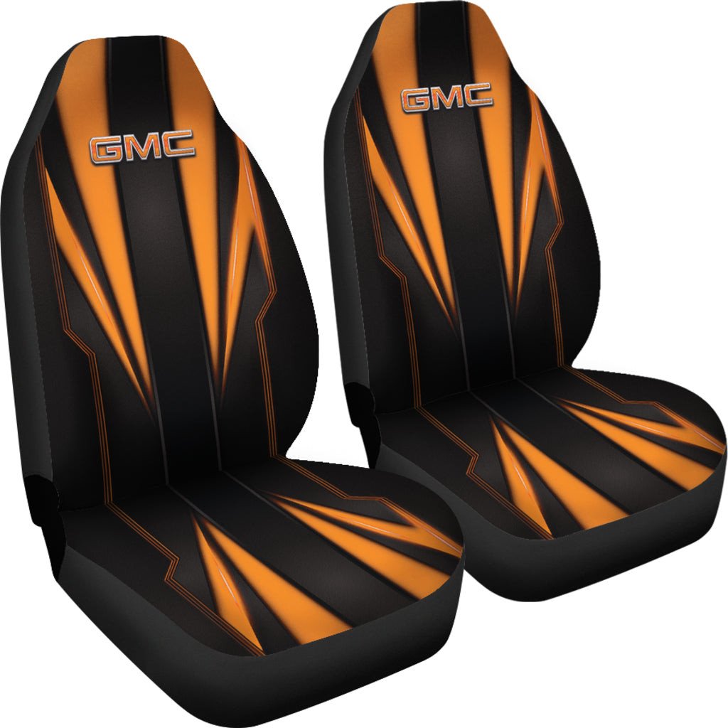 GMC Orange Logo Car Seat Covers Metal Abstract Ph220913-012