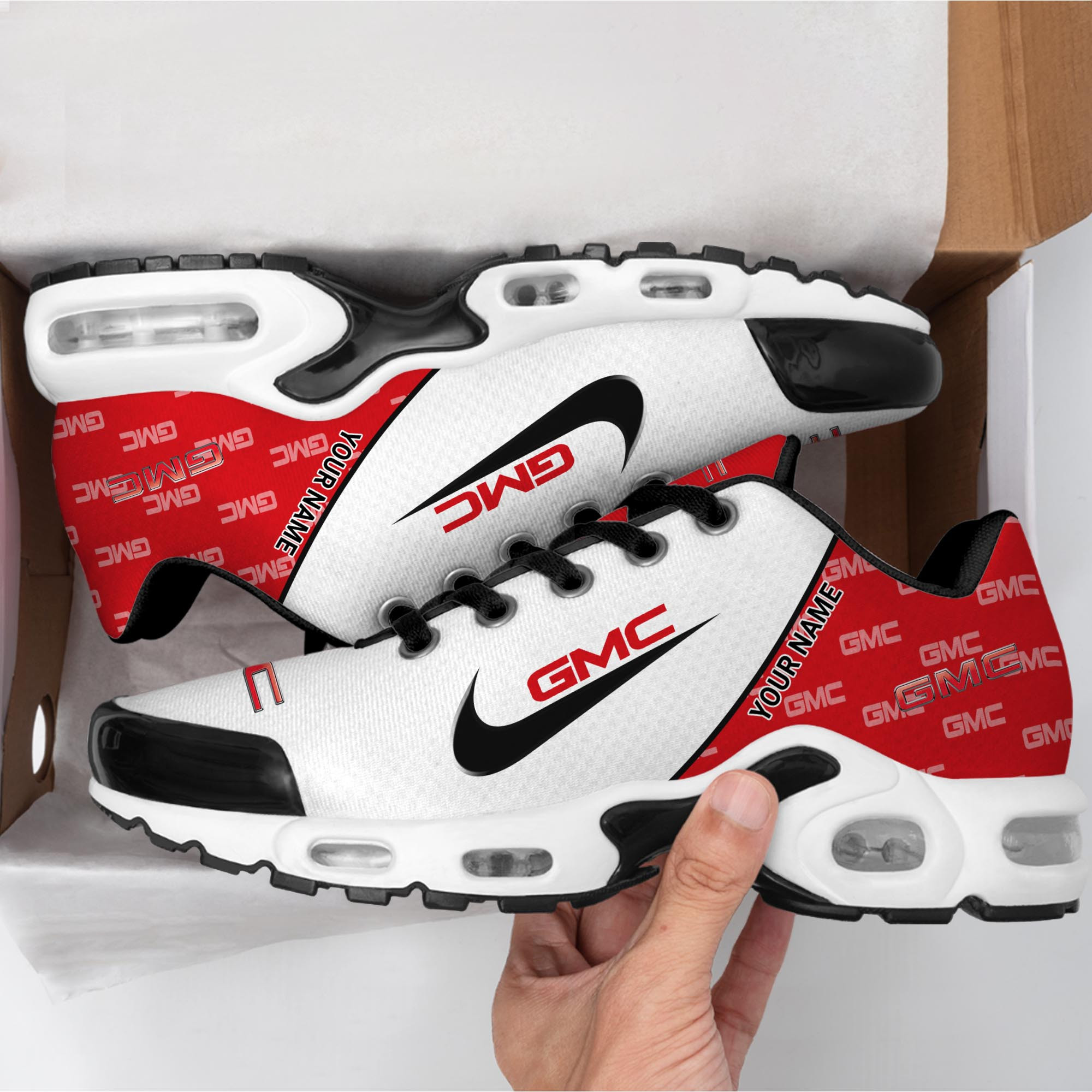 GMC Trucks Personalized Name Air Cushion Sports Shoes 1094