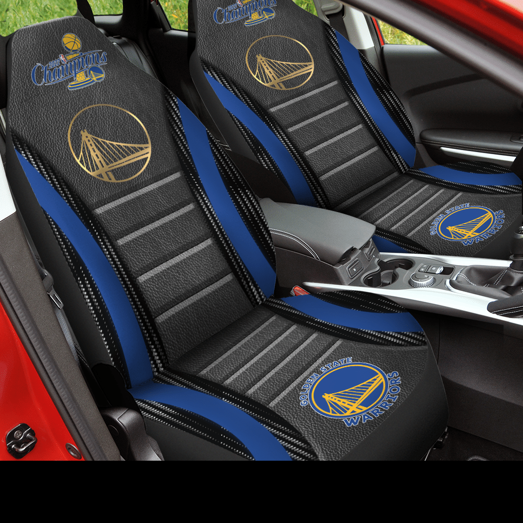 Golden State Warriors CHAMPIONS 2021-22 Car Seat Covers (SET OF 2) - v1