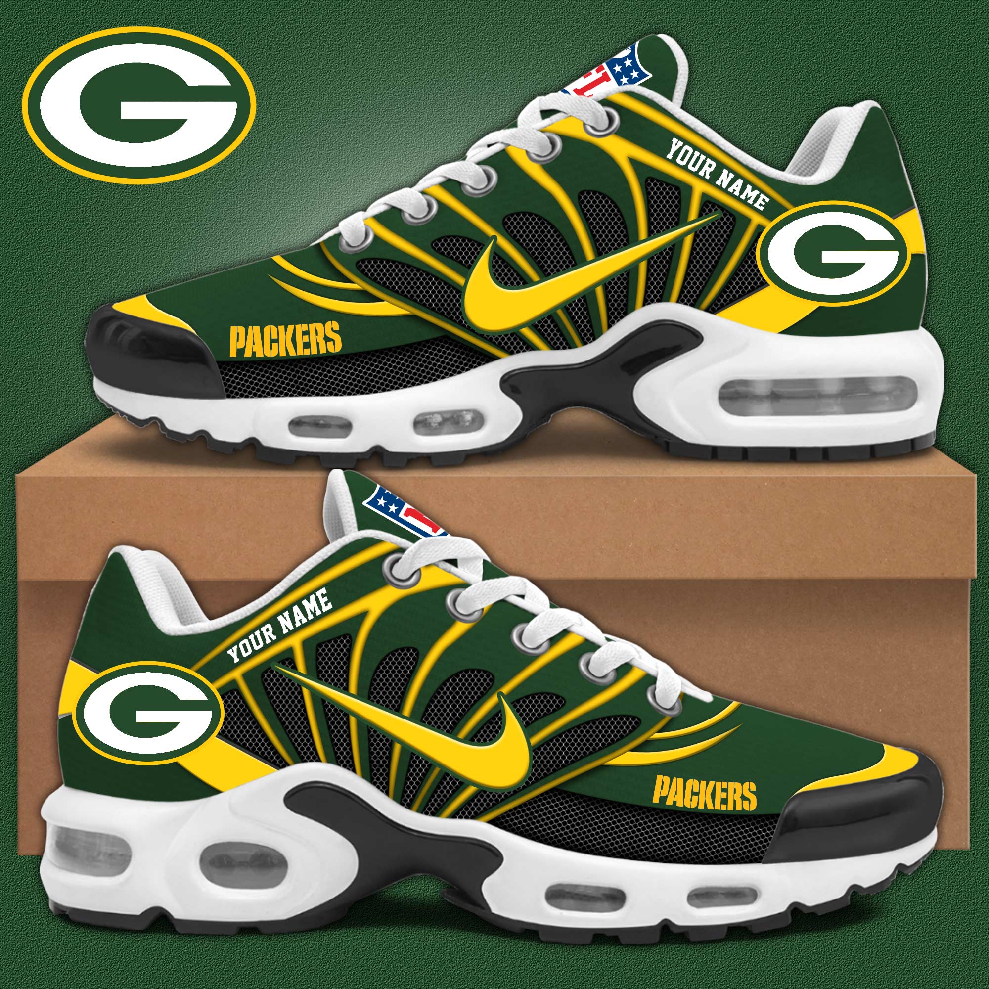Green Bay Packer Sneakers 2024