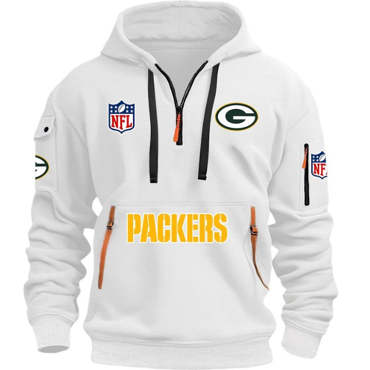 Green Bay Packers - HOODIE HALF ZIPPER - QTA405111344