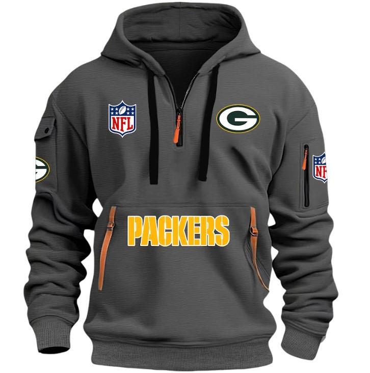 Green Bay Packers - HOODIE HALF ZIPPER - QTA405111344