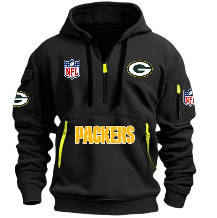Green Bay Packers - HOODIE HALF ZIPPER - QTA405111344
