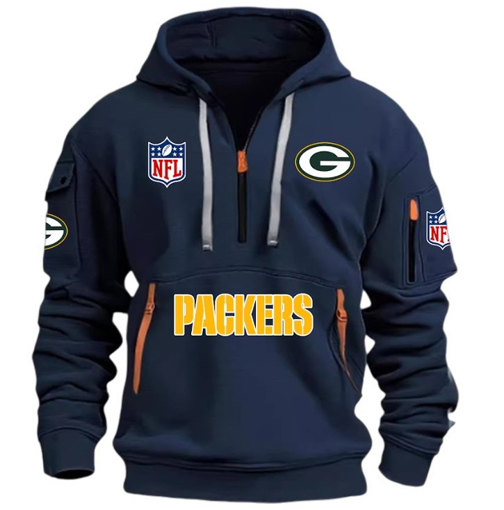 Green Bay Packers - HOODIE HALF ZIPPER - QTA405111344