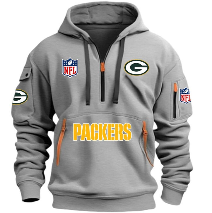 Green Bay Packers - HOODIE HALF ZIPPER - QTA405111344