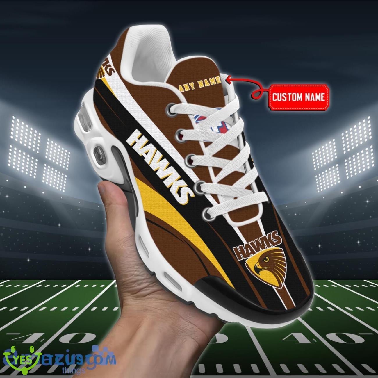 Hawthorn Hawks Personalized Name Air Cushion Sports Shoes Sneaker KLTNS220294