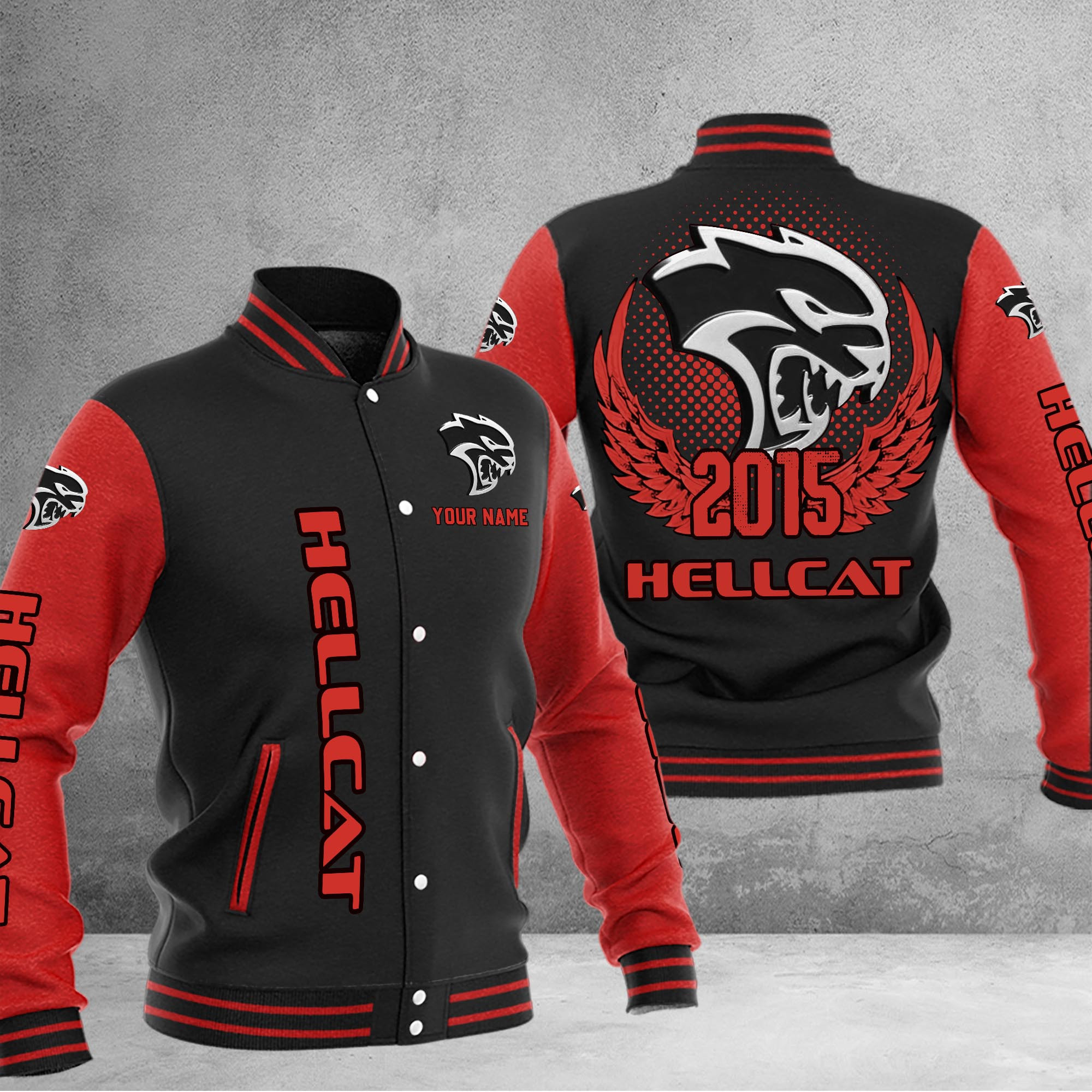 Hellcat DMHJ1044 Baseball Jacket Multicolor