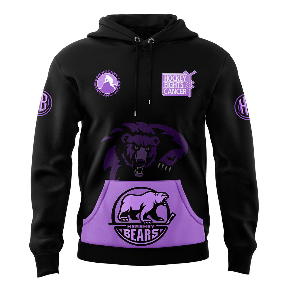 Hershey Bears Hockey Fight Cancer Hoodie