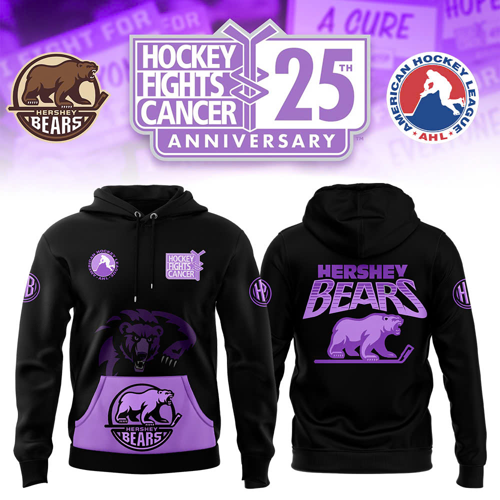 Hershey Bears Hockey Fight Cancer Hoodie