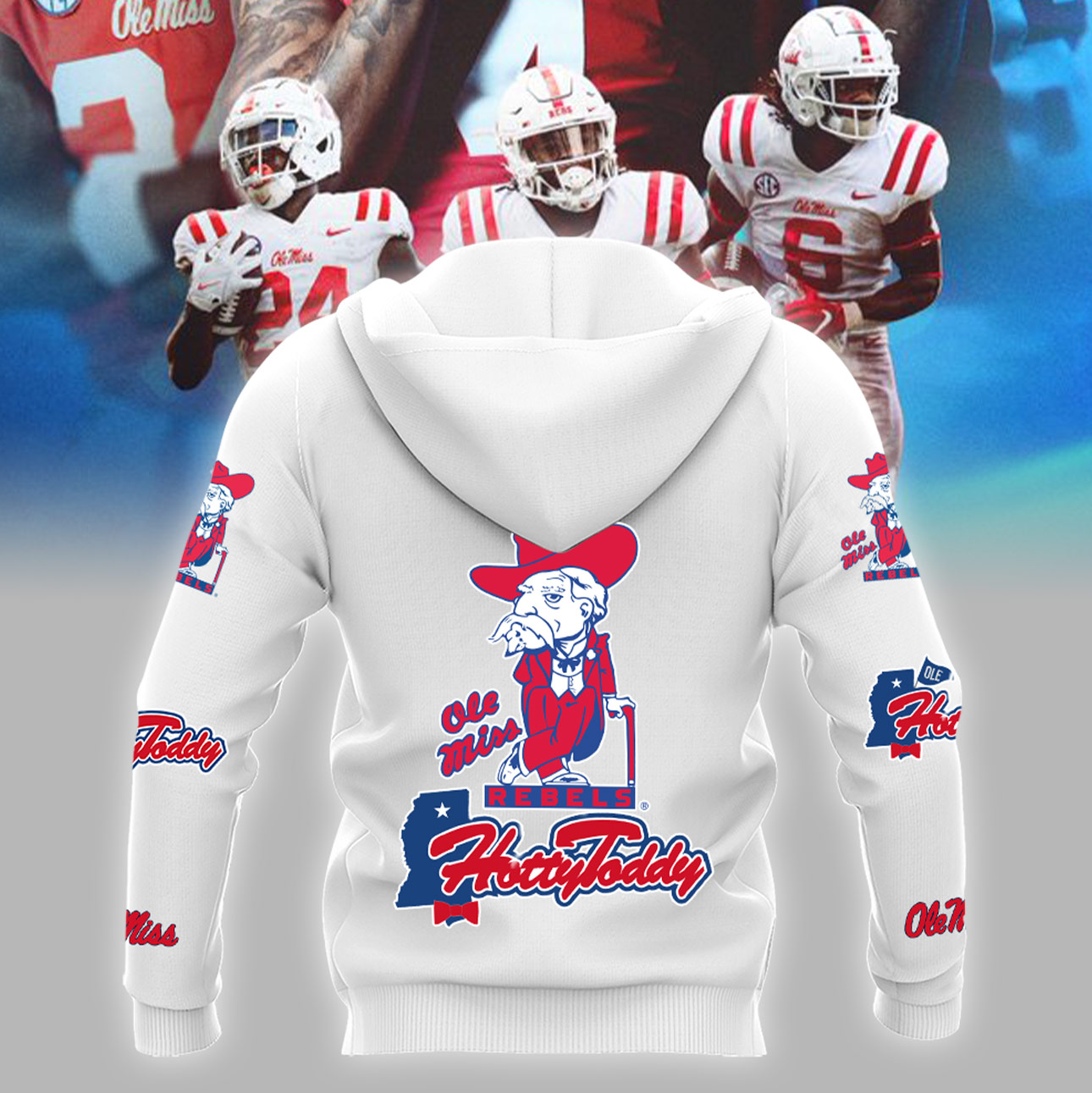 Hotty Toddy Ole Miss Hoodie Rebels Football Champions 24