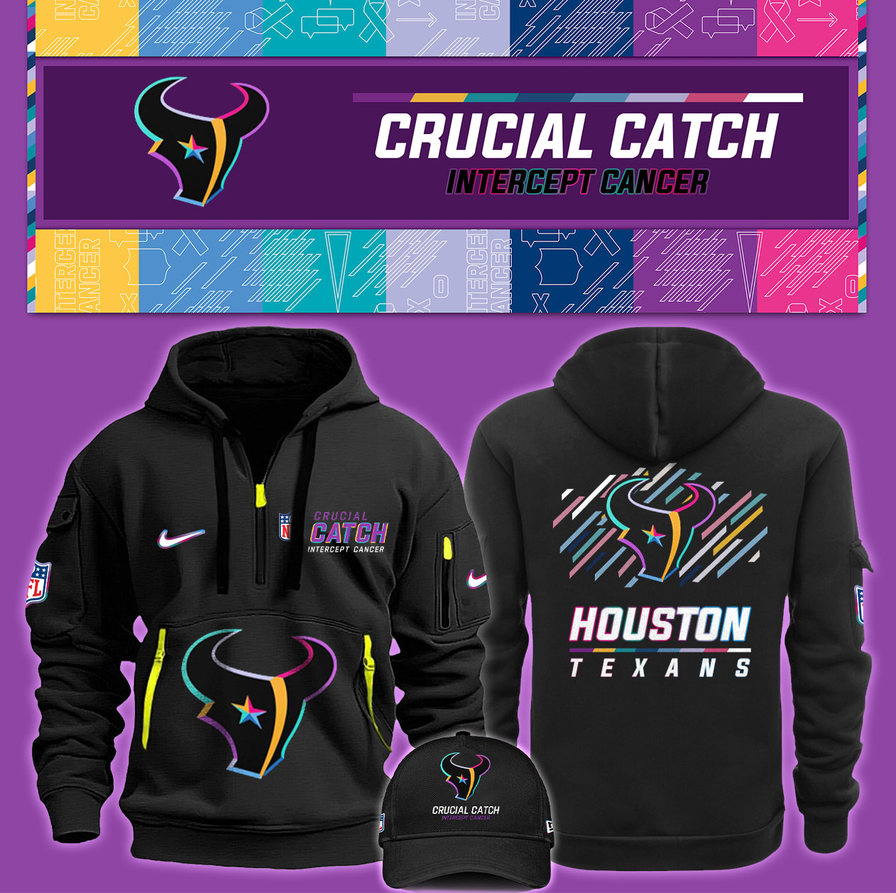 Houston Texans Crucial Catch Hoodie