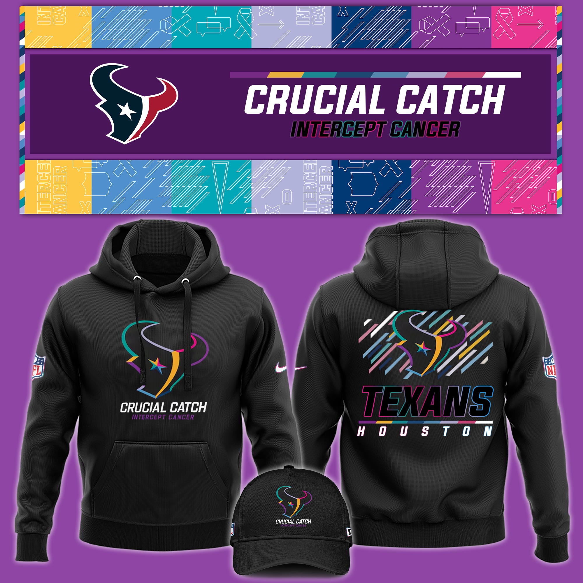 Houston Texans Crucial Catch Hoodie