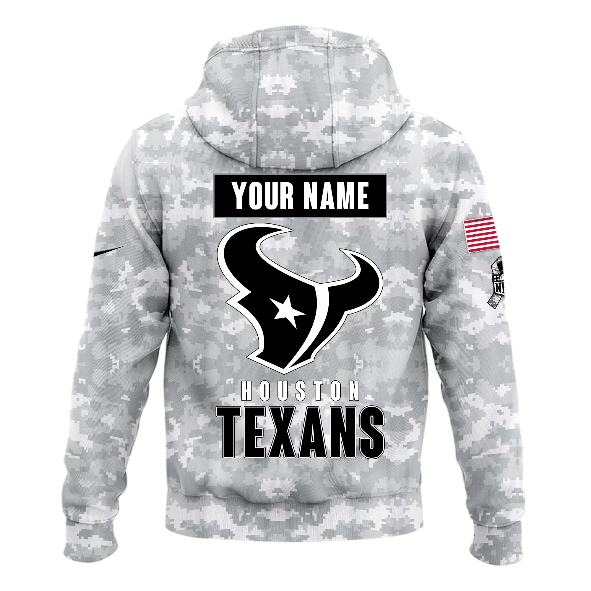 Houston Texans Hoodie Camo Salute to Service Club