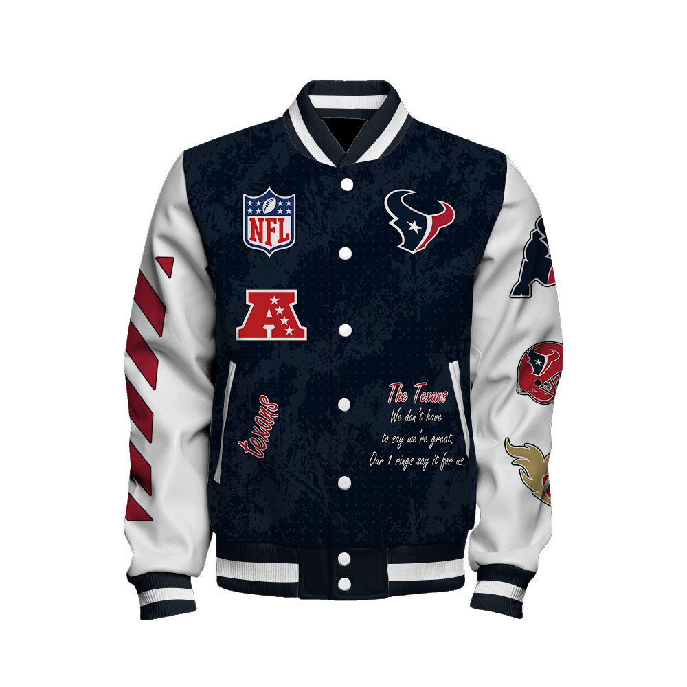 Houston Texans X Super Bowl LIX Champions Winning Spirit Varsity Jacket